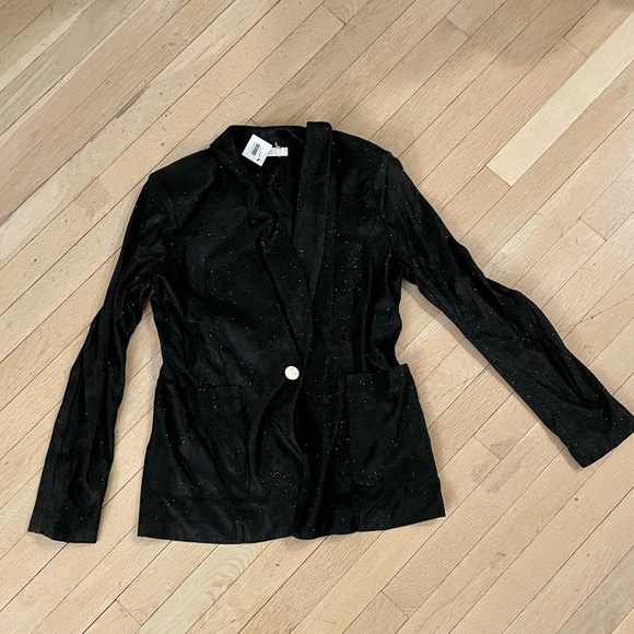 She La La sparkly fitted black blazer NWT - Picture 1 of 4